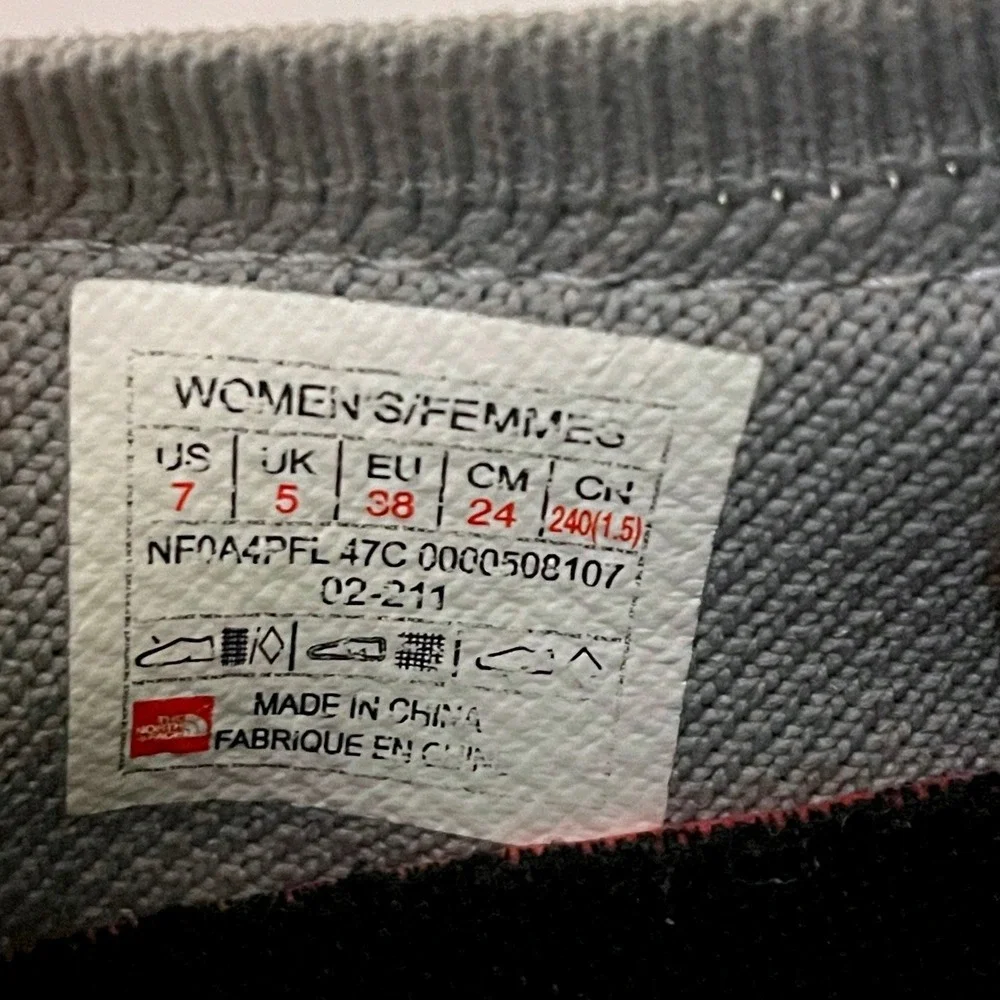 The North Face‎ Vectiv Womens Grey Red Trail Running Shoes NF0A4PFL Size 7